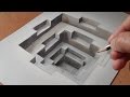 Drawing a Hole, Anamorphic Illusion, Trompe-l'oeil