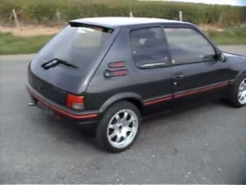 205 GTI classic cars driving accident offroading crash accident tuning 