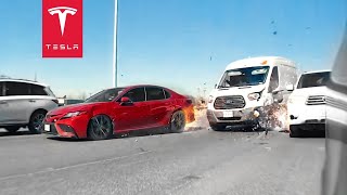 Insane Road Rage Attack Causes Massive Highway Crash