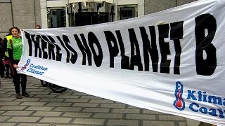 Brüksel'de Iklim Değişikliği Protestosu