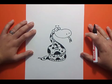 Como dibujar una serpiente paso a paso 10 