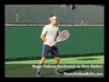 Roger Federer Backhands in Slow Motion