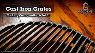 Kamado Accessories & Grilling - Goldens' Cast Iron Grates - How to Use