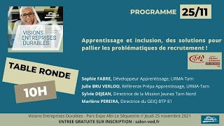 Apprentissage et Inclusion, des solutions pour pallier les problématiques de recrutement