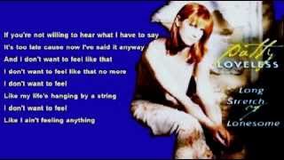 Watch Patty Loveless I Dont Want To Feel Like That video