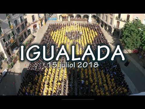 LLAÇ GROC MES GRAN DEL MON: IGUALADA. Llibertat presos polítics!