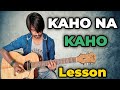 Kaho Na Kaho Guitar Intro Tabs Lesson (100% Accurate) Step by Step | Crimson Guitar