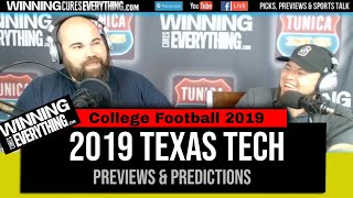 Wce Texas Tech Red Raiders 2019 College Football Preview & Predictions