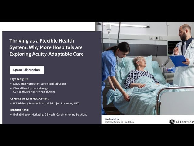 Watch Why more hospitals are Exploring Acuity-Adaptable Care. Part 1 on YouTube.