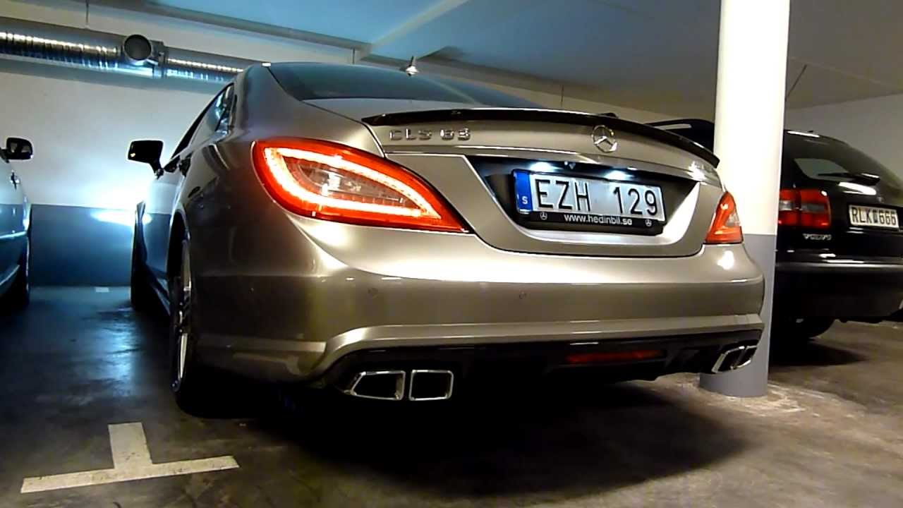 2012 Mercedes CLS63 AMG sound, some start-ups and revs ...