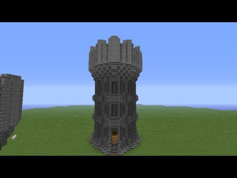 Minecraft Castle Tower Tutorial - YouTube
