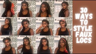 30 Easy Styles for Faux Locs and Box Braids with Scarf Fall 2020