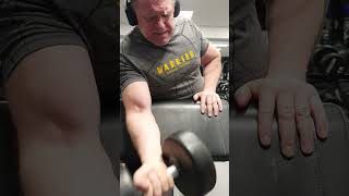 One Arm Preacher Curl By 61 Yo Natty