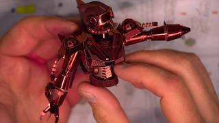 Piececool Shield Man Build (part 4). Tips Annotated in Description