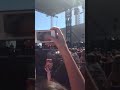 Miley Cyrus' first live performance of Wrecking Ball - iHeartradio Festival Village