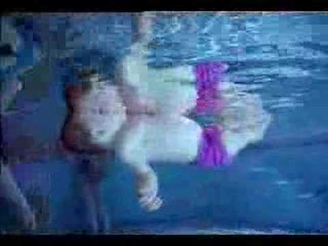 baby swimming