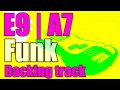 Funk backing track (E9 | A7) - Groove jam track