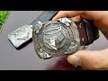 Shirogorov and Peshkov bronze/silver belt buckle.