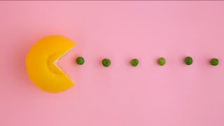 Stop motion animation fruit and vegetables