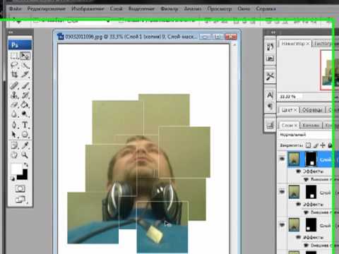 Делаем мозаику из квадратиков в Photoshop.mp4