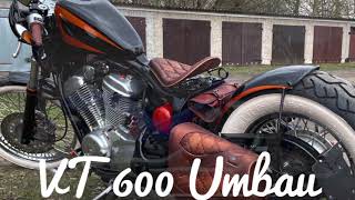 Honda Vt 600 Bobber Umbau , Mcj Klappenauspuffanlage