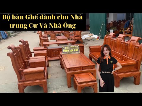 Bác Nào Đang Ở Trung Cư, Nhà Ống, Phòng Khách Nhỏ Thì Đừng Vội Lướt Qua Bộ bàn Ghế Âu Á Hộp Đoản 2m2