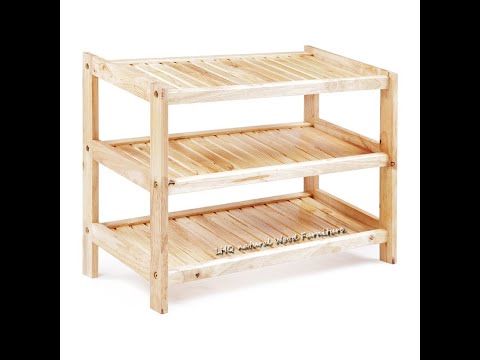 Kệ để giày dép gỗ tự nhiên 3 tầng chất lượng, giá rẻ nhất 2019