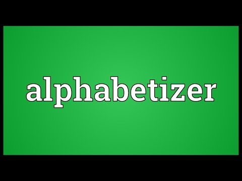 Header of Alphabetizer