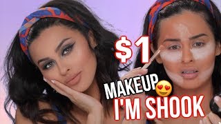 FULL FACE $1 MAKEUP TESTED | IS IT GOOD?! FULL FACE $1 MAKEUP TESTED | IS IT GOOD?!
