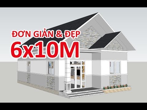 GỢI Ý MẪU NHÀ CẤP 4 DIỆN TÍCH 6x10M ĐẸP 2 PHÒNG NGỦ