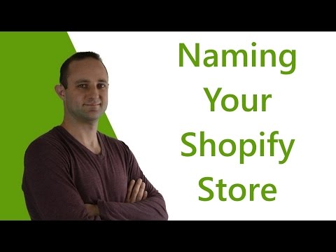 VIDEO : how to choose a great name for your shopify store - businessbusinessname generator: http://bit.ly/2namegen free shopify tutorial + discount: http://bit.ly/26dropship choosing a domain name ...