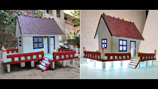 How To Make An Easy Thermocol House At Home Diycraft Unique & Creative Art Box