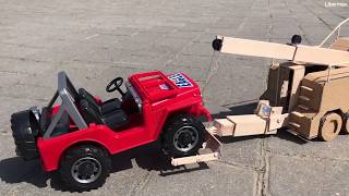 DIY Tow Truck Mercedes Actros - Falck Hadeland. Cardboard toy