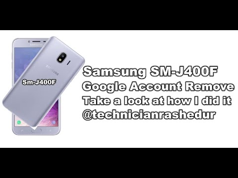 Samsung Sm J400F Google Account Remove See how I did it Samsung Sm J400F Google Account Remove See how I did it