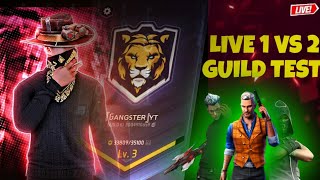 free fire guild test live in hard players || #freefirelive #live #guildtestlive 