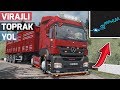 HEM VİRAJLI TOPRAK YOL, HEM DE YOĞUN TRAFİK !! 😱