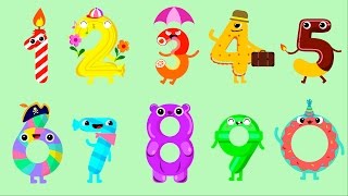 Candy 123 Numbers Candybots - Learn Count 1 To 10 - App For Kids