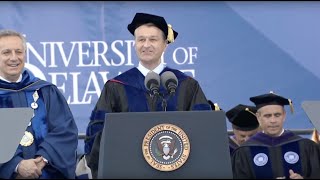 Dr  Chris Williams 2022 University of Delaware Commencement Address with President Joe Biden