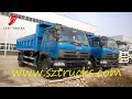 Video DongFeng 10CBM Hydraulic Garbage Dumper with stainless steel tank for hot sale 2