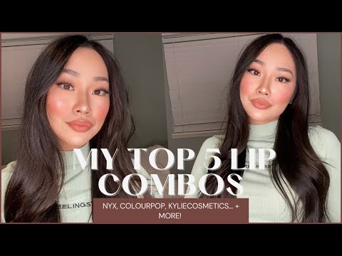 A LITTLE BROWN MOMENT... WITH MY TOP 5 FAVE LIP COMBOS (NYX, COLOURPOP + MORE) - YouTube