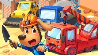 Construction Engineer | Construction Vehicles | Kids Cartoons | Sheriff Labrador
