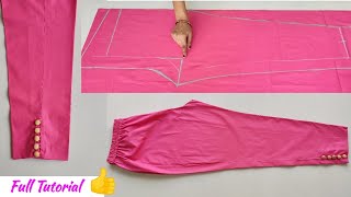 Very Easy Pant Trouser  Cutting and stitching Women's Pant cutting and stitching