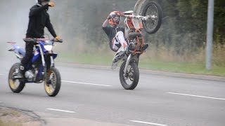KTM EXC 125 | YAMAHA WR 125 - WHEELIES - COASTER WHEELIES - BURNOUTS & FUN