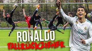 CRISTIANO RONALDO FALLRÜCKZIEHER FUßBALL CHALLENGE!!! CRISTIANO RONALDO FALLRÜCKZIEHER FUßBALL CHALLENGE!!!