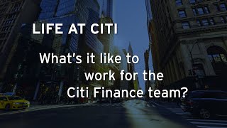 Life At Citi Finance Team