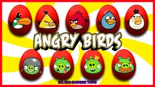 9 Angry Birds Surprise Eggs Red, Bomb, Hal, Chuck, King Pig, Minion, Corporal Pig