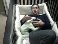 Father goes into Baby Crib.
