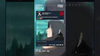 The Moment When Itachi Crying In Rain Ll