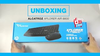 Unboxing Keyboard & Mouse Wireless Combo Alcatroz Xplorer Air 6600
