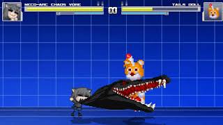 Mugen Vore Neco-Arc Chaos Vs Tails Doll